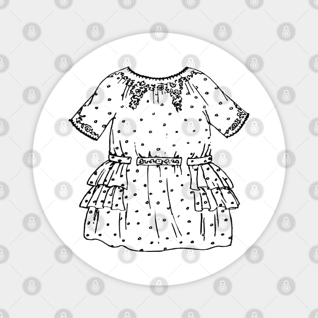 Vintage dress Magnet by Oopsie Daisy!